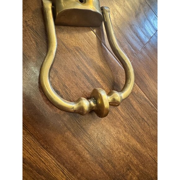 DOG HEAD DOOR KNOCKER FIGURAL SETTER POINTER DACHSHUND BEAGLE BRASS HEAVY 9” - Picture 10 of 10